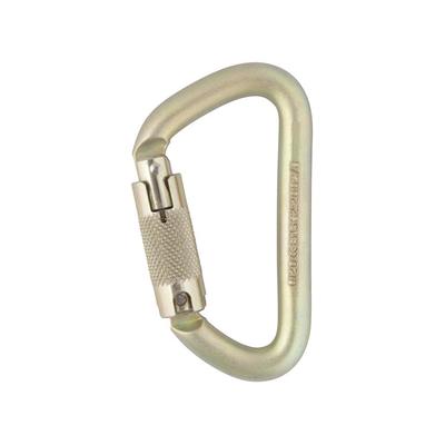 Offset D Locksafe Steel Carabiner